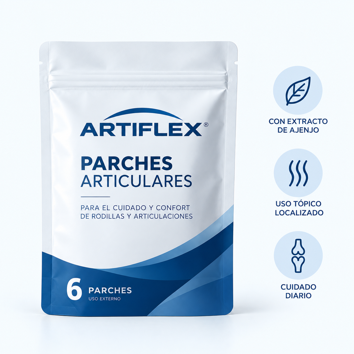 Parches para el Cuidado y Confort de Rodillas y Articulaciones